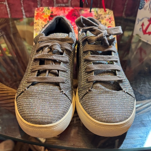 Kurt Geiger Studded Metallic Sneakers - Picture 3 of 6